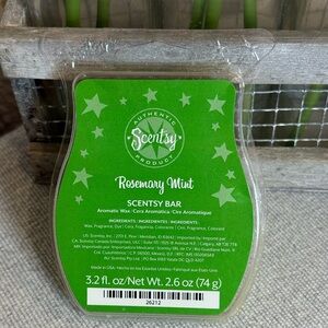 Scentsy Bar Rosemary‎ Mint Scent which is retired, vaulted. 3.2 fl oz